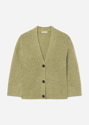 Boyfriend Cardigan in Cashmere  - Mossy - CO Collections